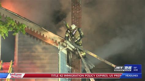 Late night fire leaves Girard home heavily damaged.